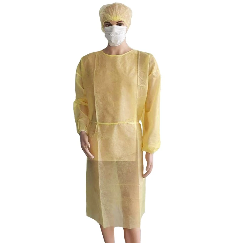 PP Yellow Isolation Gowns suppliers